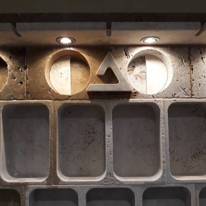 Portabottiglie per cantina WineMOD .Progetto per Ristorante Piramide